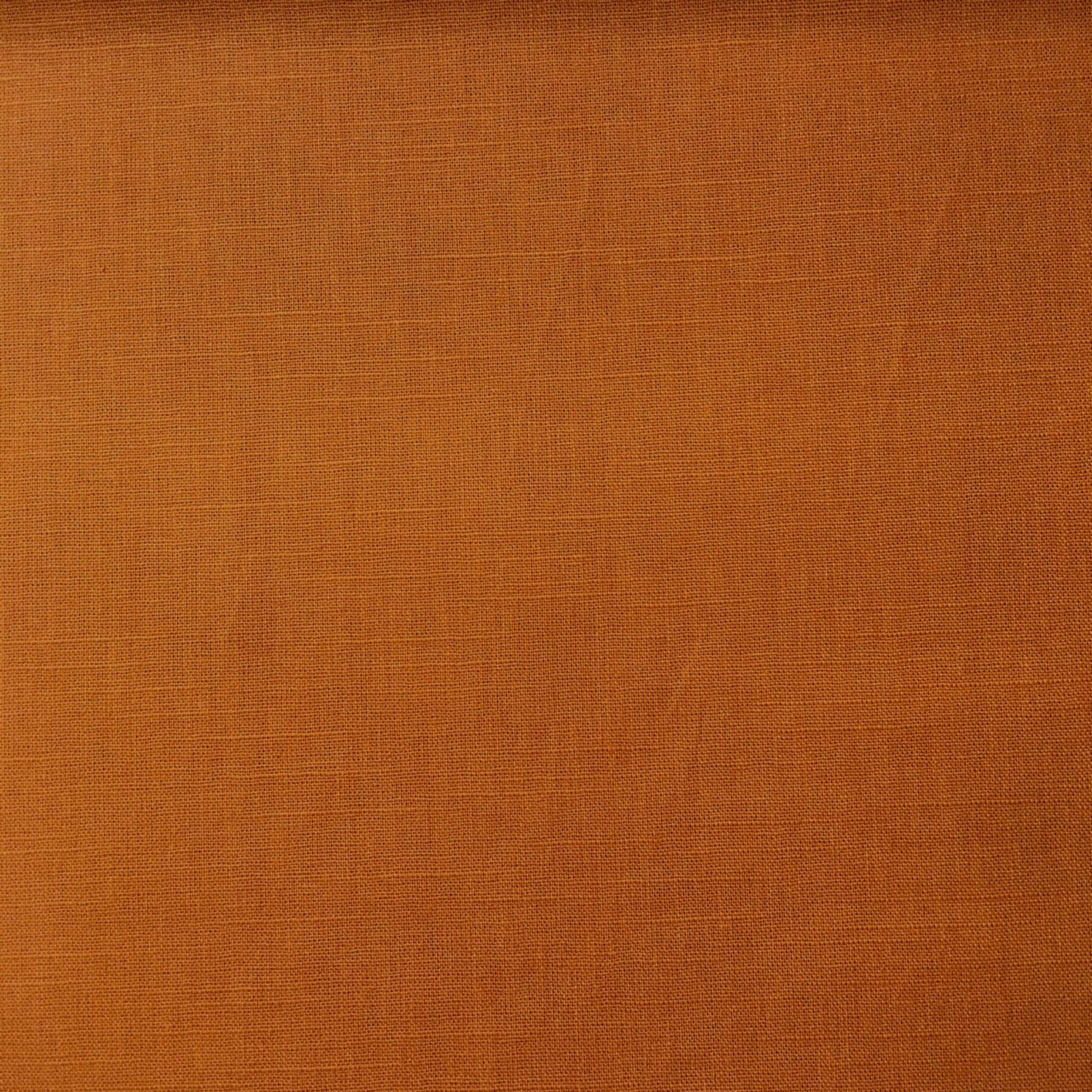 Burnt Orange Cotton Linen Blend Fabric - $30 Per Metre