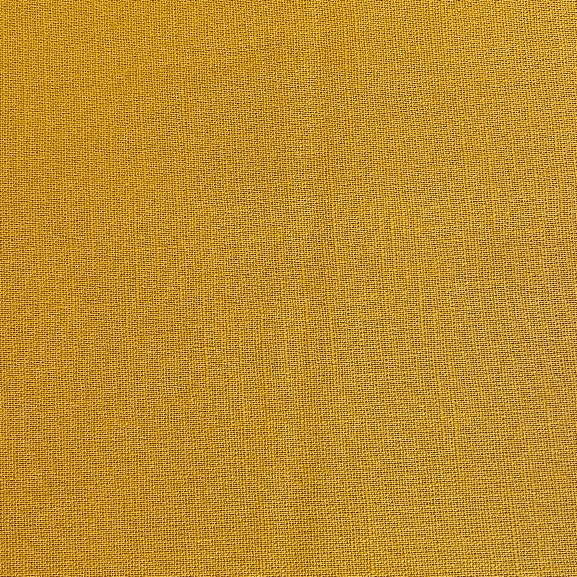 Gold Cotton Linen Blend Fabric - $30 Per Metre