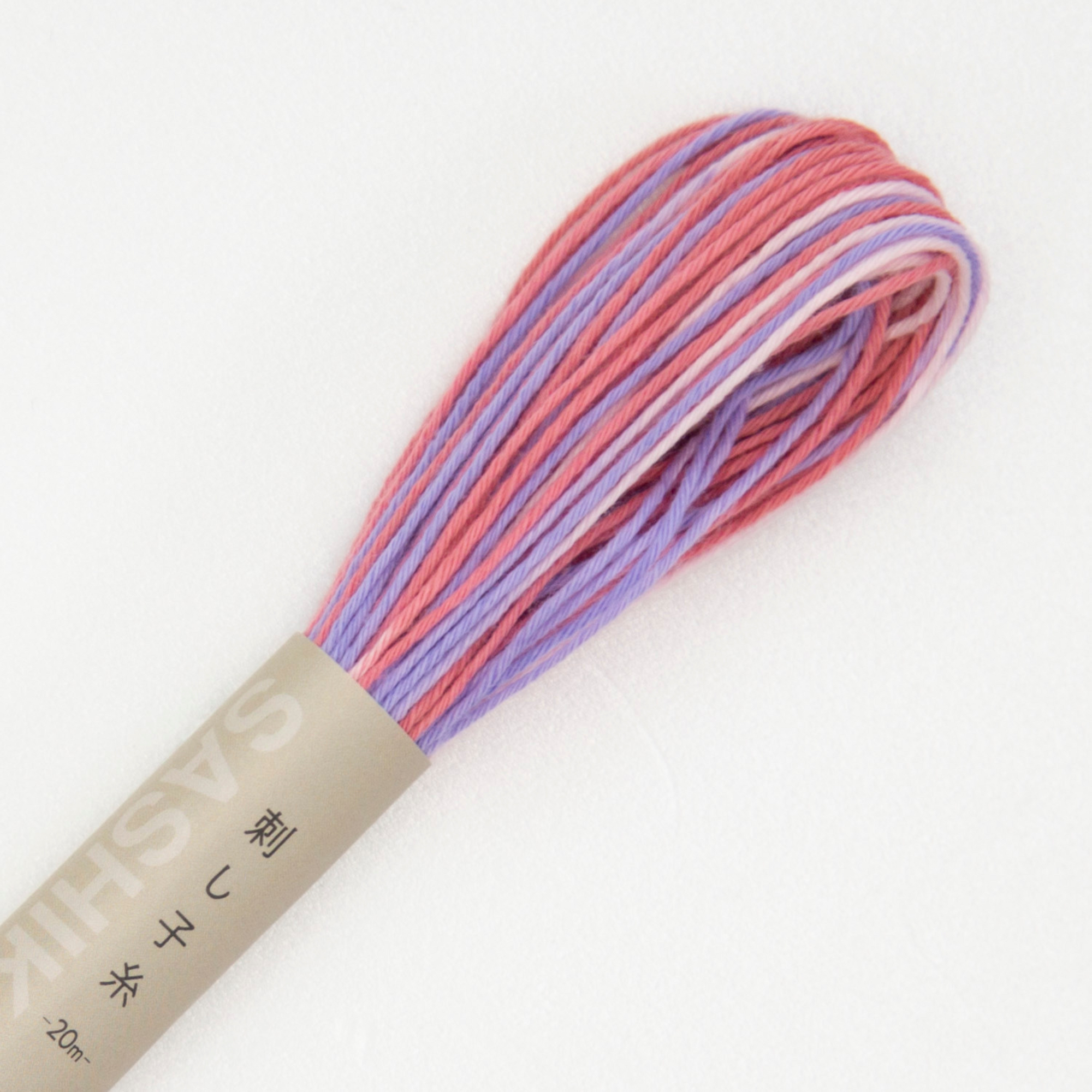 Olympus Sashiko Variegated Thread 20m ST73 Lavender/Pink