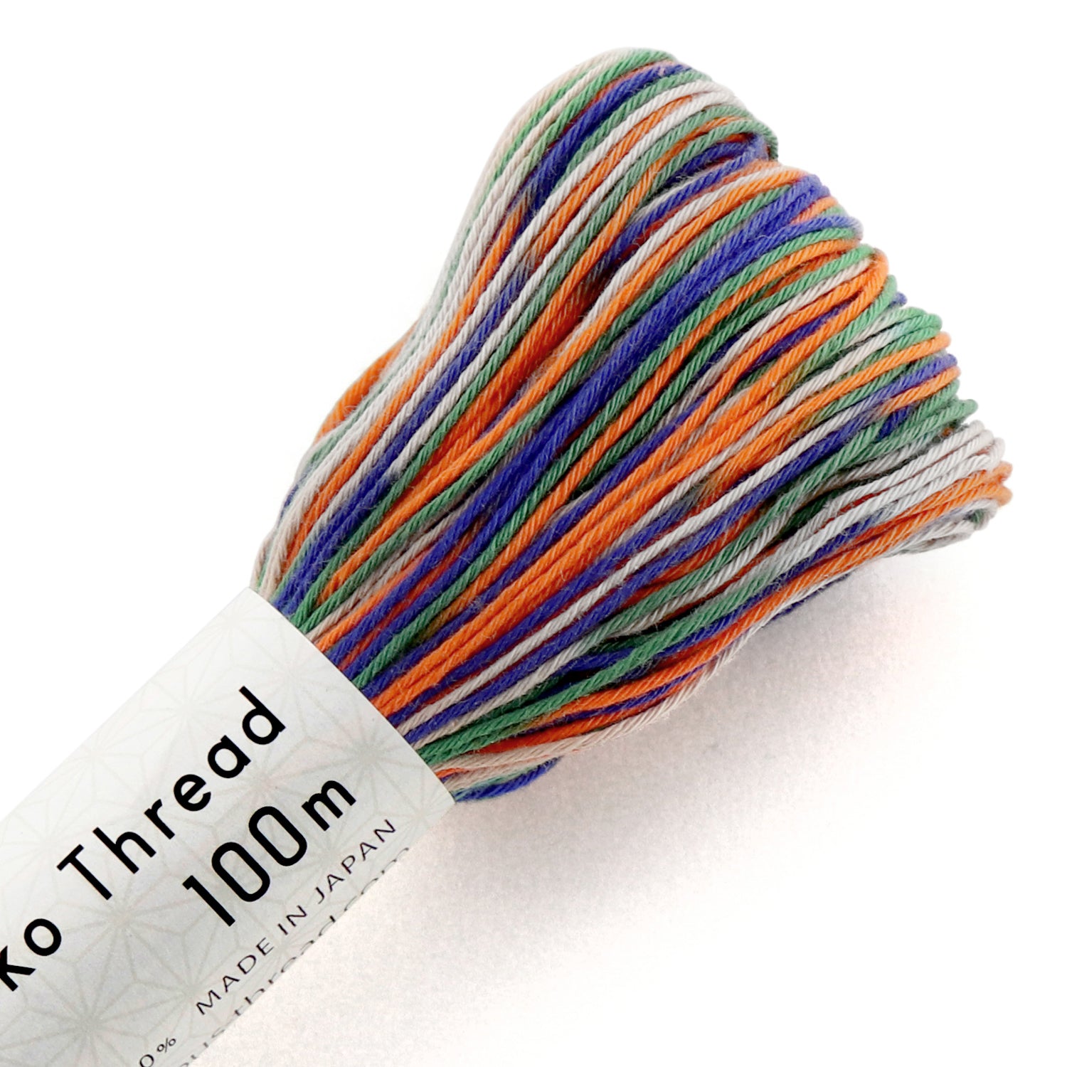 Olympus Sashiko Variegated Thread 100m ST172 Multi Orange