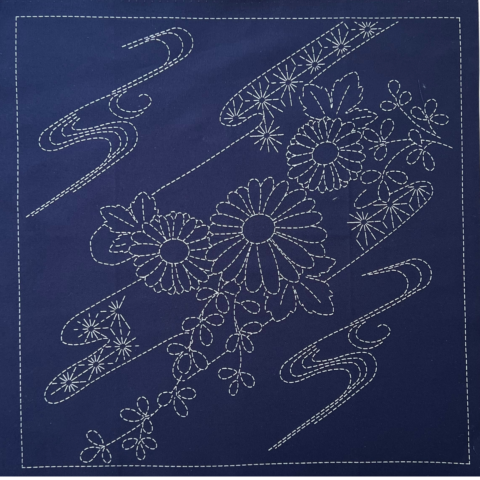 Springtime Sampler PATT#1 - Sashiko Panel