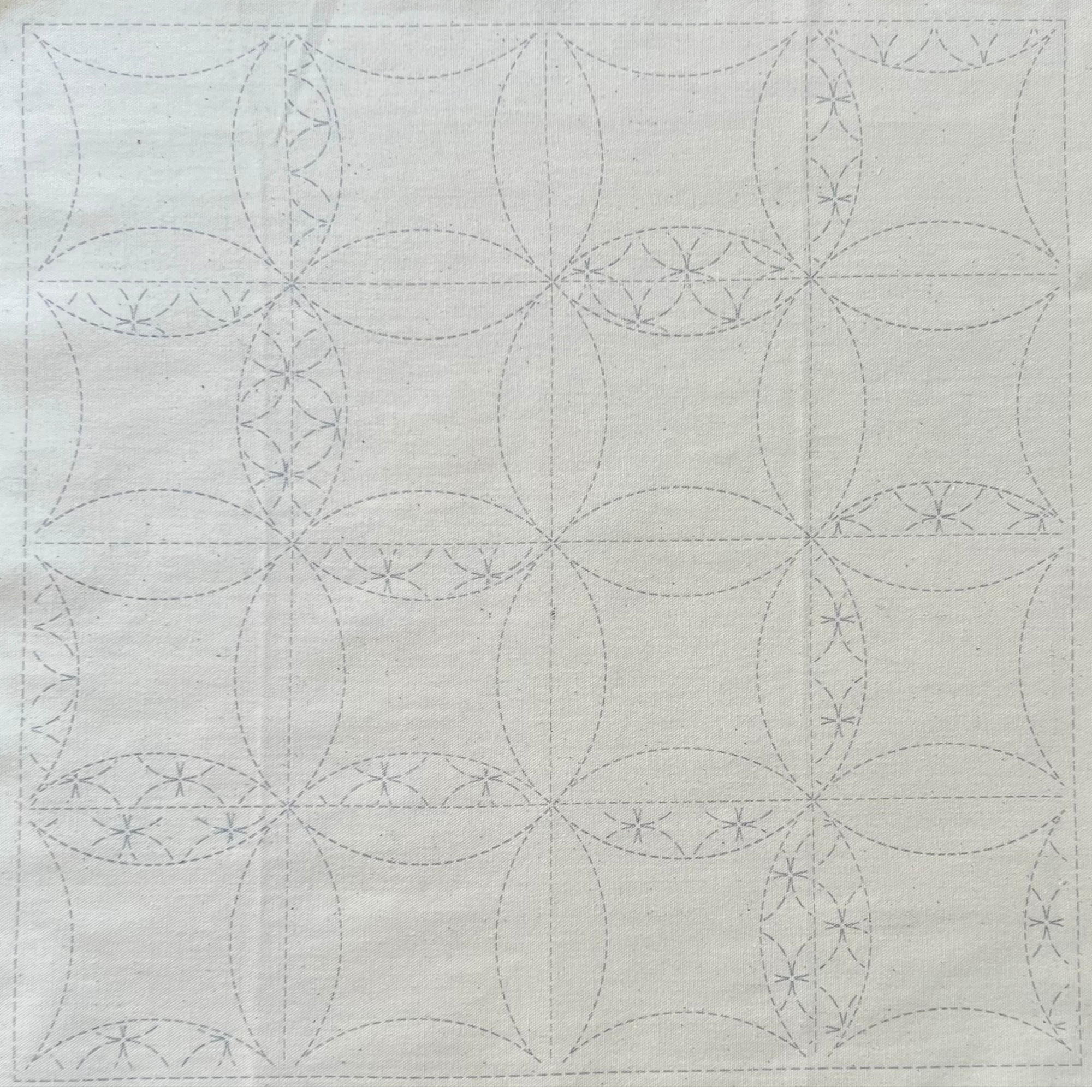 Springtime Sampler PATT#4 - Sashiko Panel