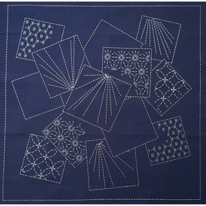 Springtime Sampler PATT#6 - Sashiko Panel