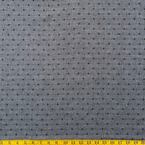 Charcoal Square Yarn-Dyed Fabric - 1M Pre-Cut