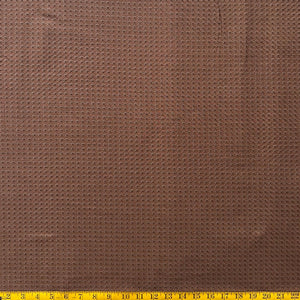 Brown Check - Yarn-Dyed Fabric - $32 Per Metre