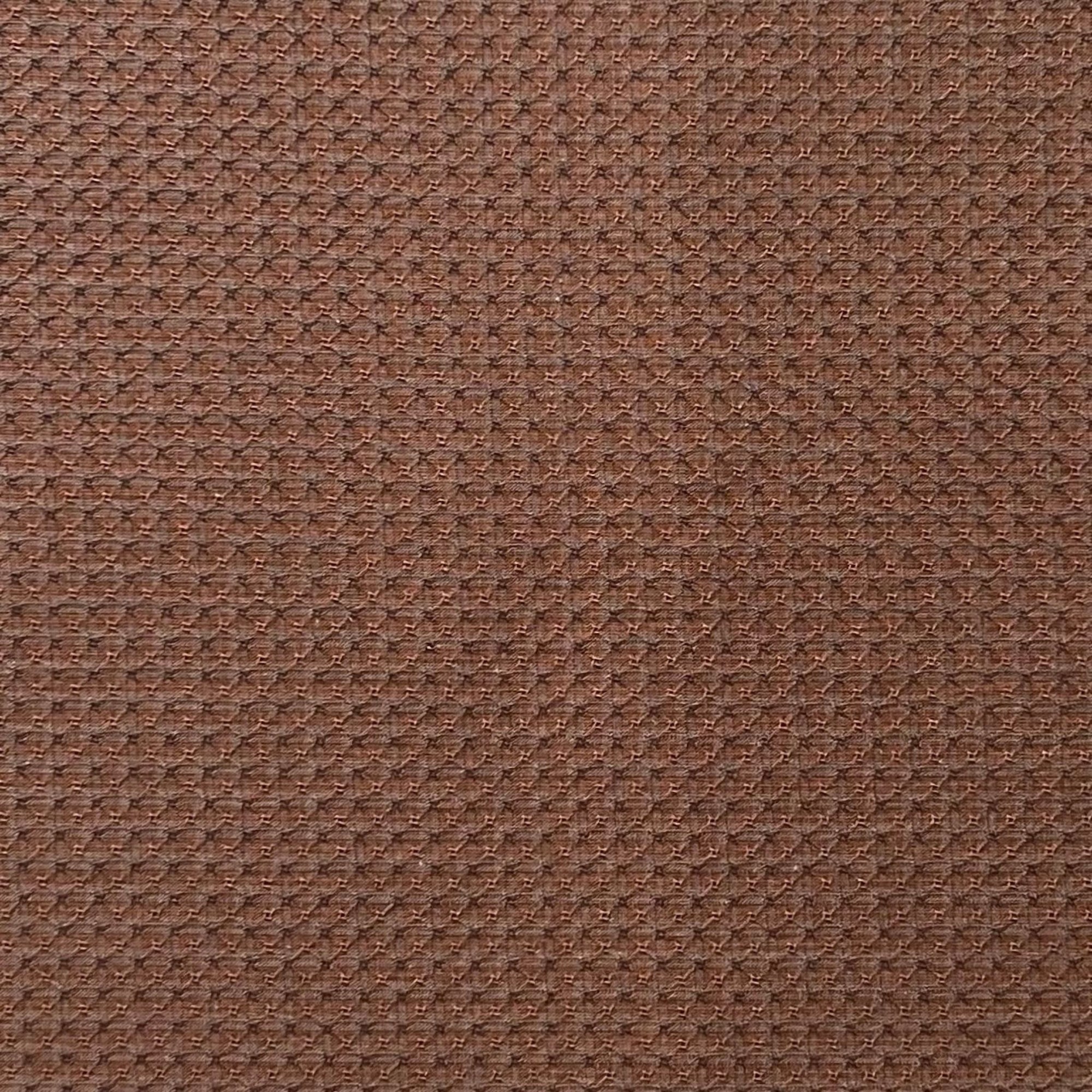 Brown Check - Yarn-Dyed Fabric - $32 Per Metre