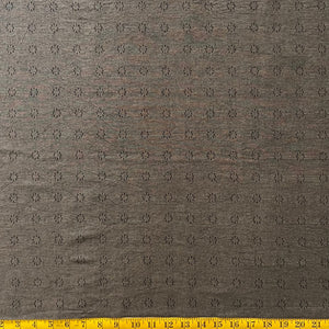 Dotted Brown Khaki - Yarn-Dyed Fabric - $42 Per Metre