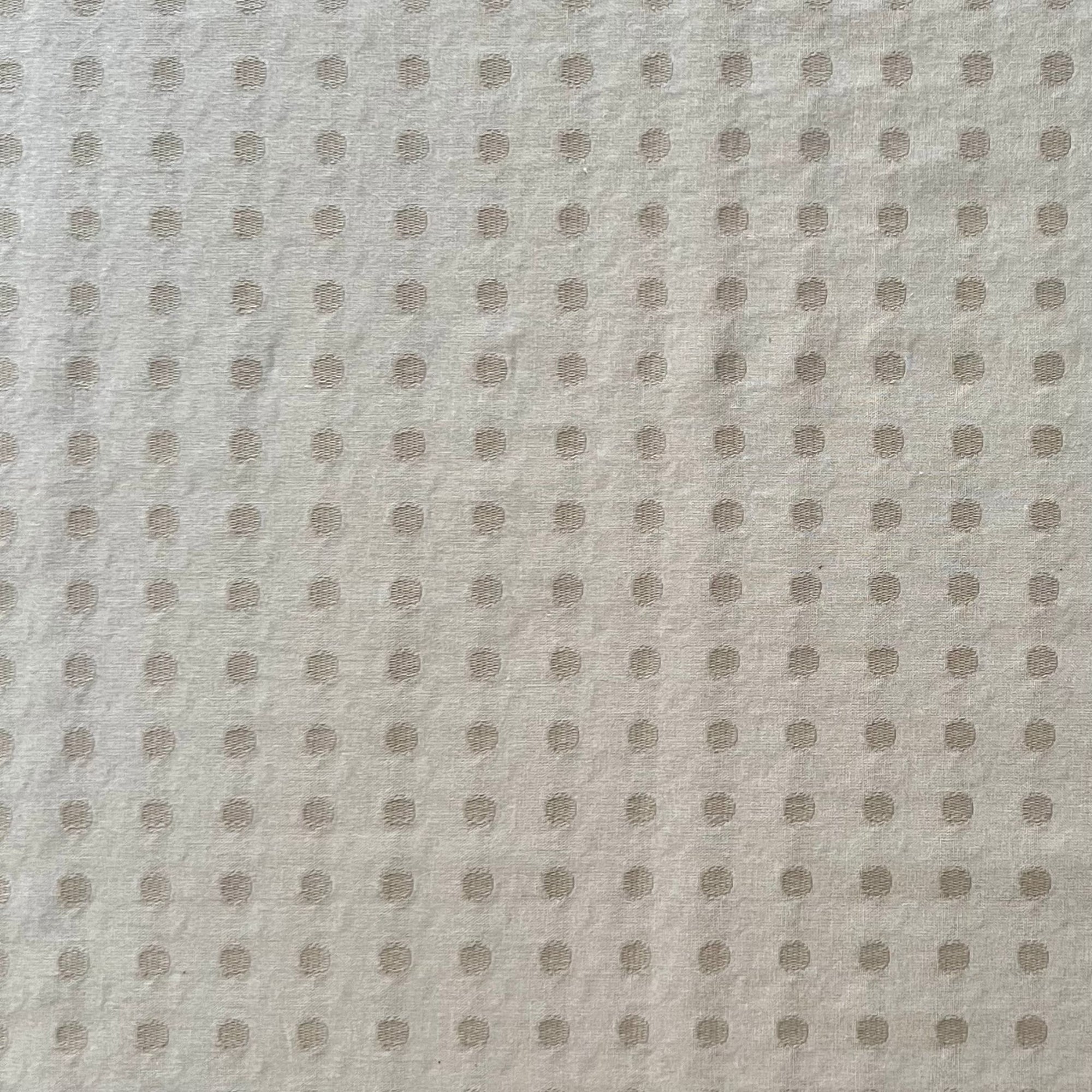 Pale Pink Dots - Yarn-Dyed Fabric - $44 Per Metre