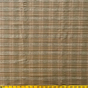 Brown & Pale Green Plaid - Yarn-Dyed Fabric - $36 Per Metre