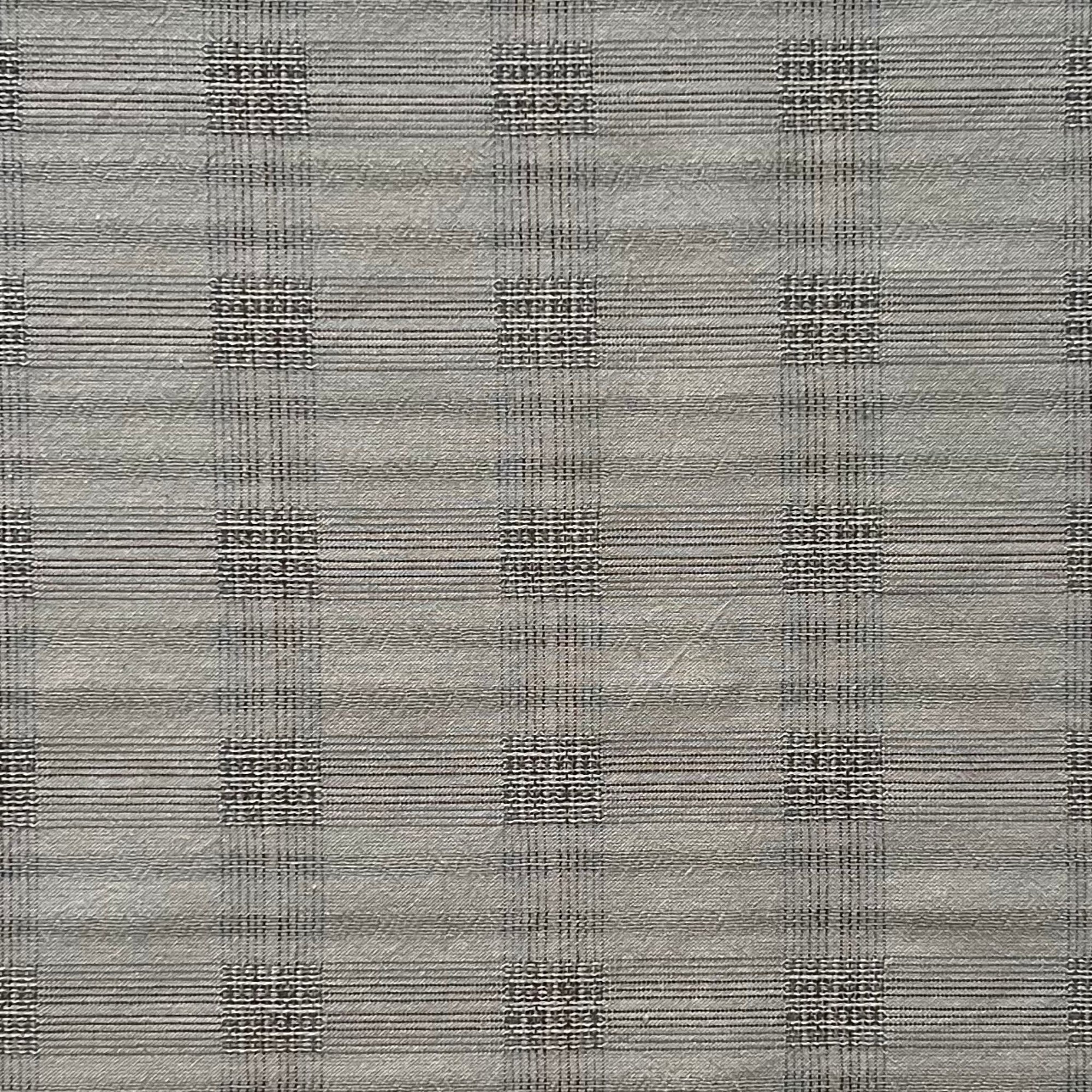 Grey Check - Yarn-Dyed Fabric - $42 Per Metre