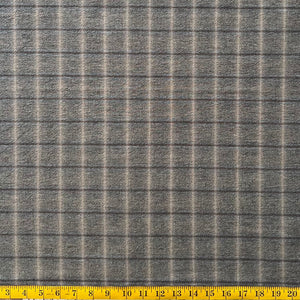 Dark Check - Yarn-Dyed Fabric - $44 Per Metre