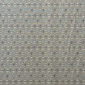 Muted Cream Asanoha - Cotton Print Fabric - $28 Per Metre