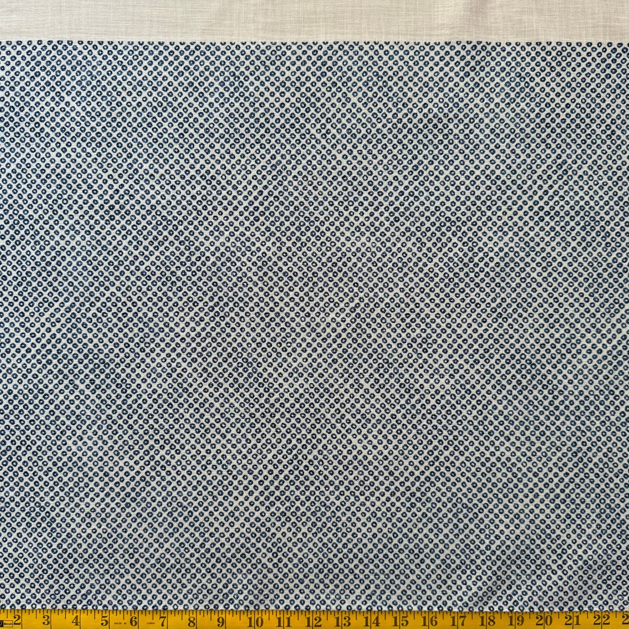 Creamy Spots - Cotton Print Fabric - $55 Per Metre