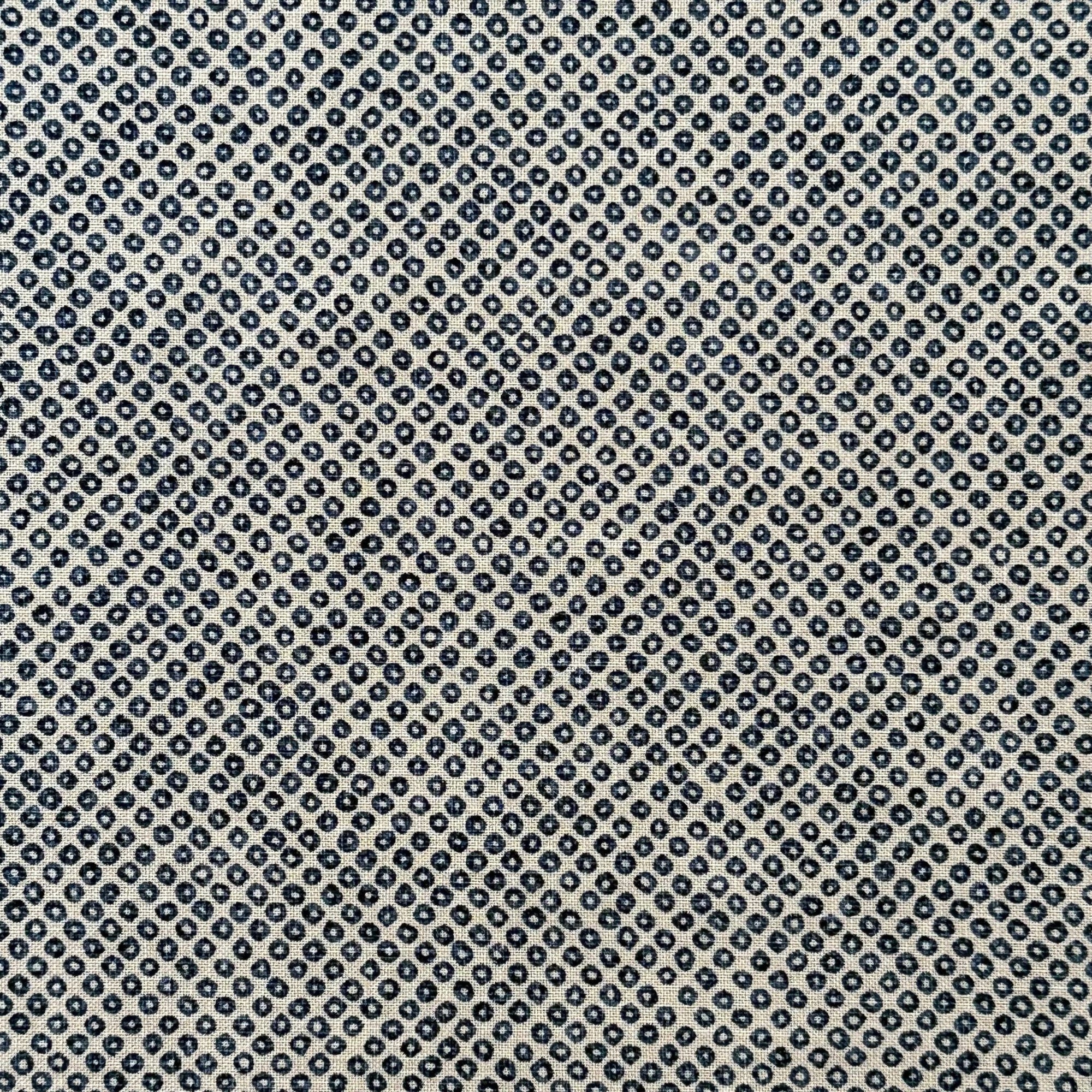 Creamy Spots - Cotton Print Fabric - $55 Per Metre