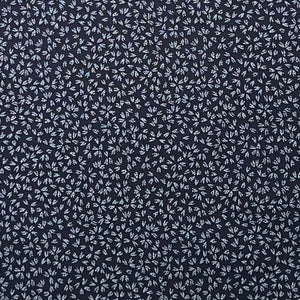 Indigo Scattered Petals - Cotton Print Fabric - $45 Per Metre