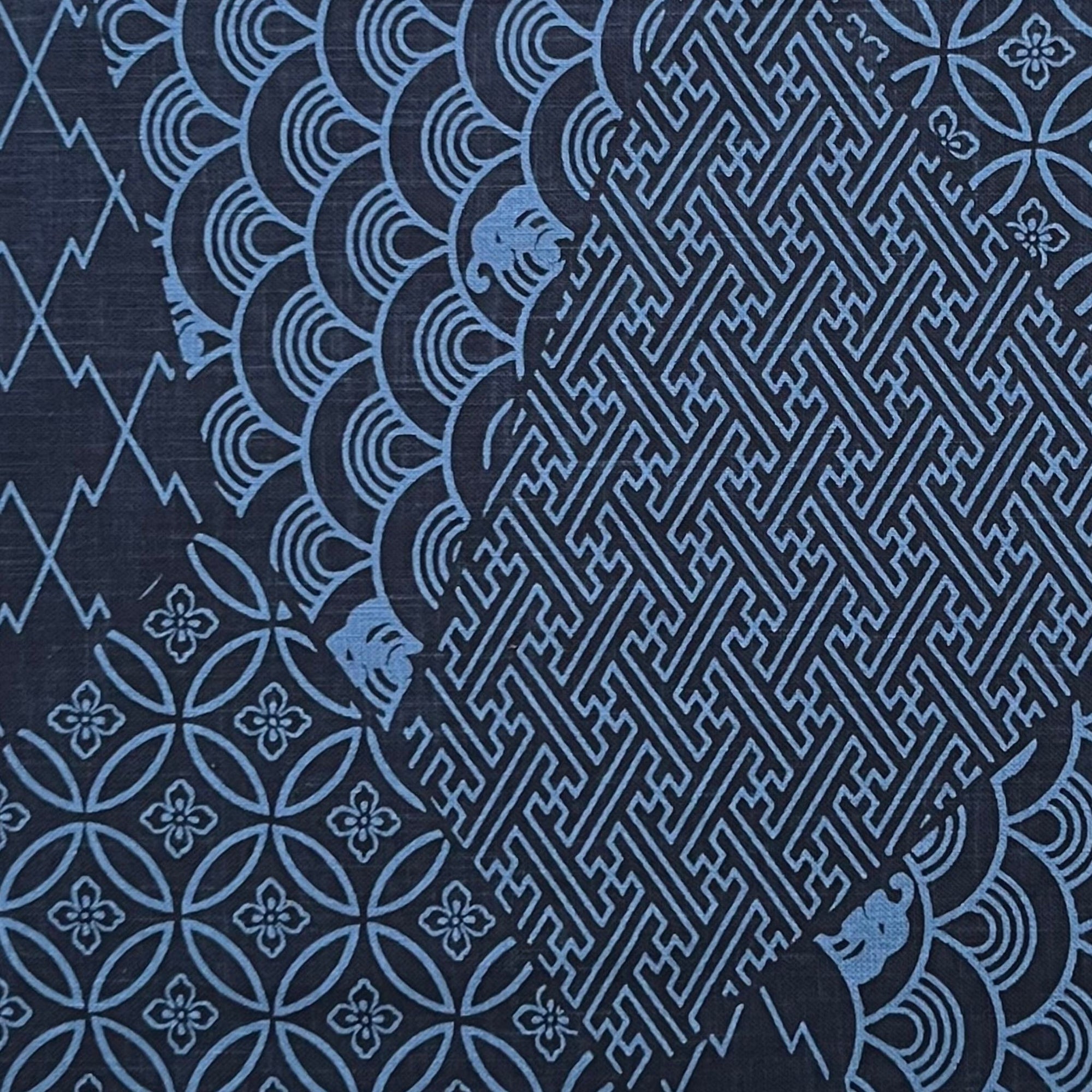 Indigo Dreaming Wagara - Cotton Print Fabric - $55 Per Metre