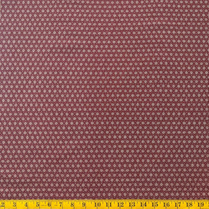 Classic Asanoha Red - Cotton Print Fabric - $30 Per Metre