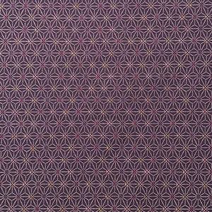 Spotted Asanoha Purple - Cotton Print Fabric - $30 Per Metre