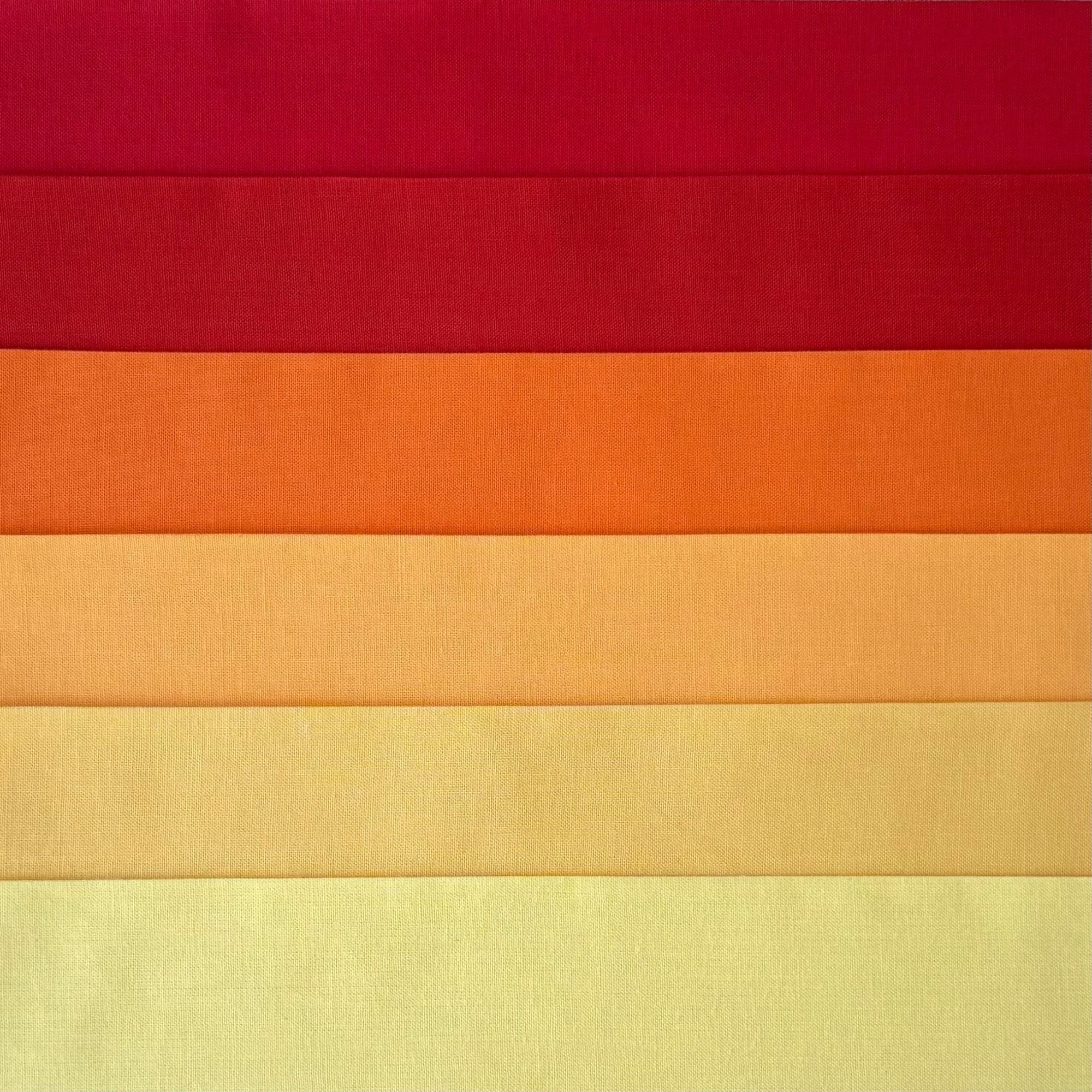 Kona Solids 1.5M Fabric Pack - Sunrise