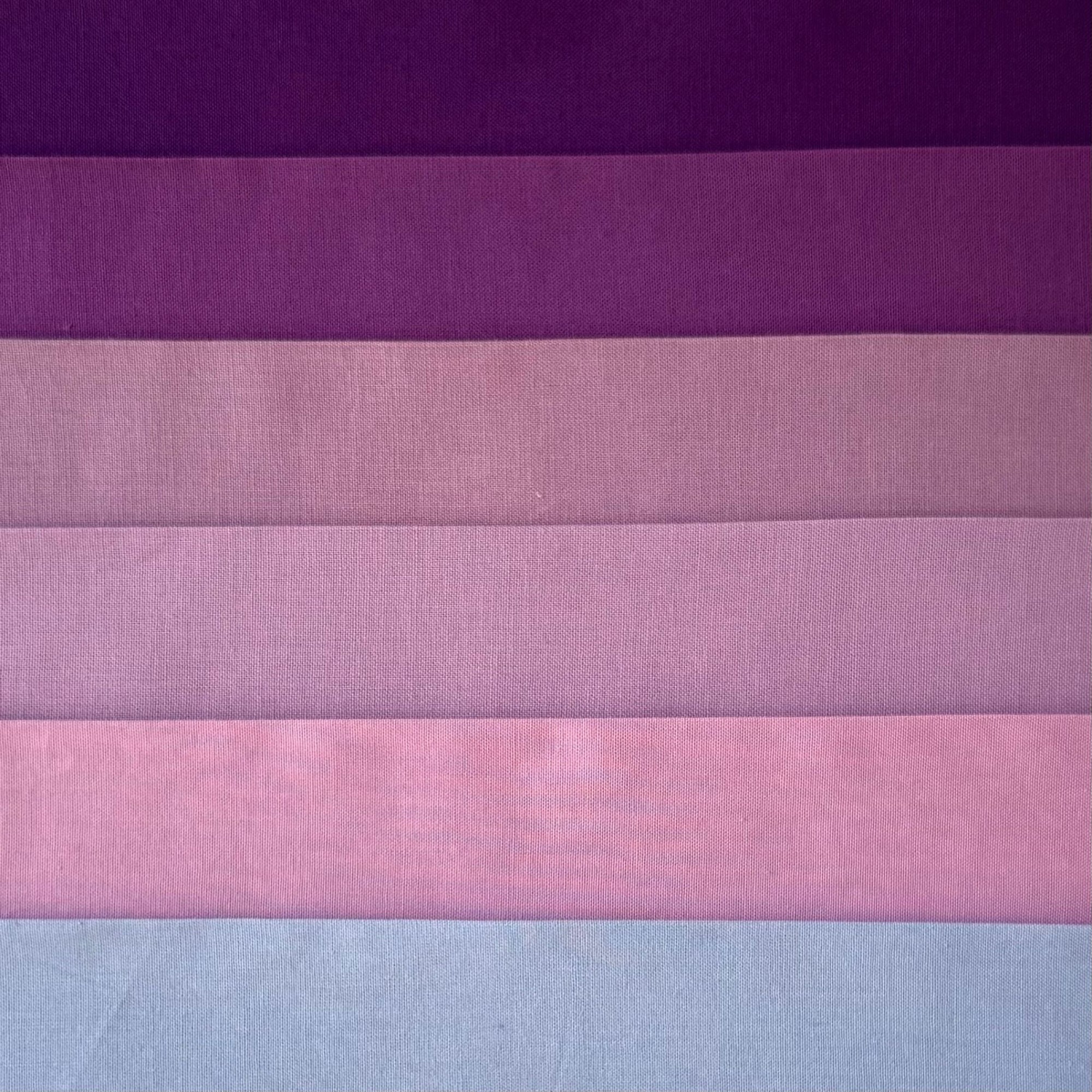 Kona Solids 1.5M Fabric Pack - Shades of Purple