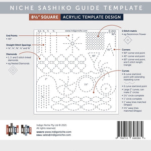 Guide & Rules for Sashiko Stitching - 8.5" Niche Sashiko Template