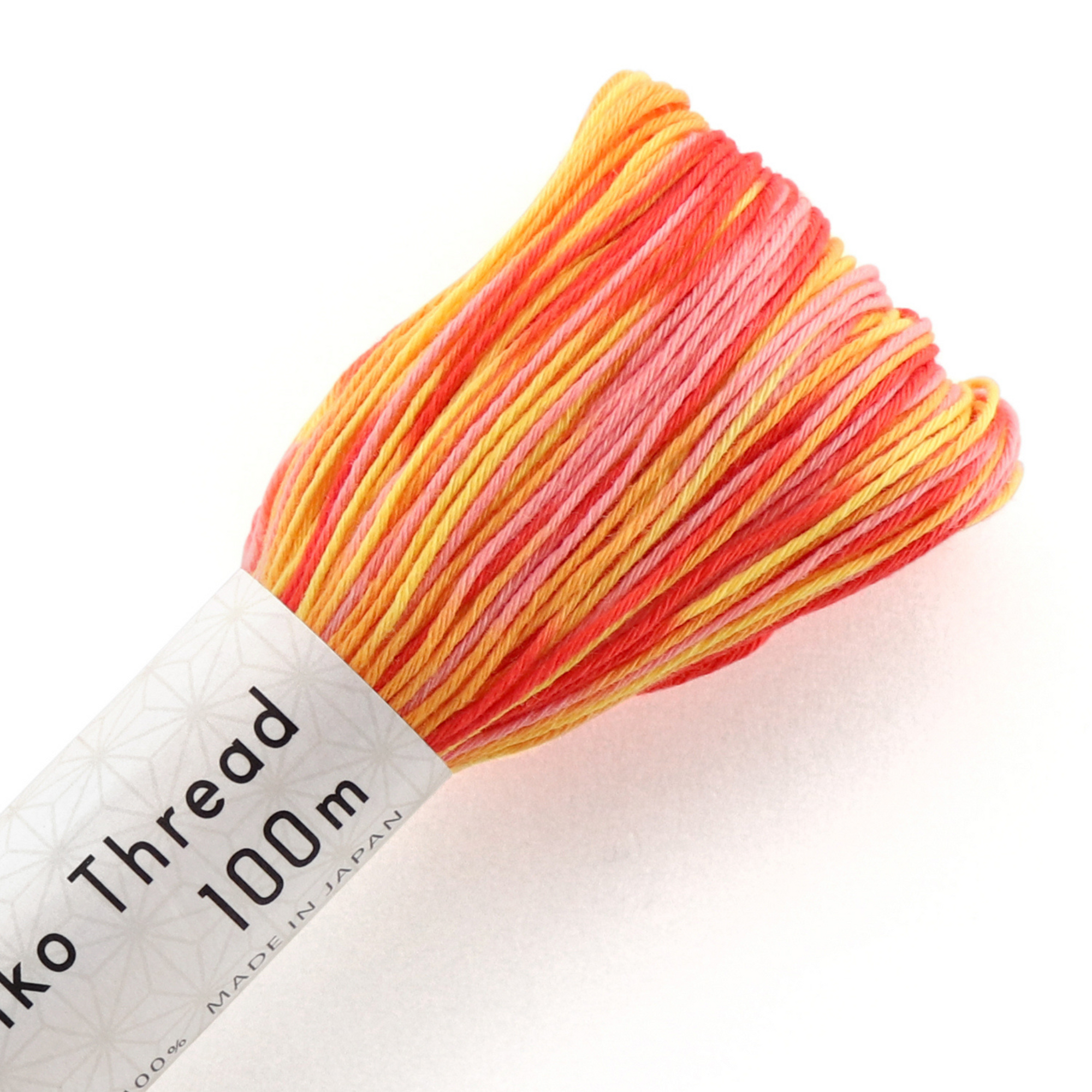 Olympus Sashiko Variegated Thread 100m ST193 Peach Candy