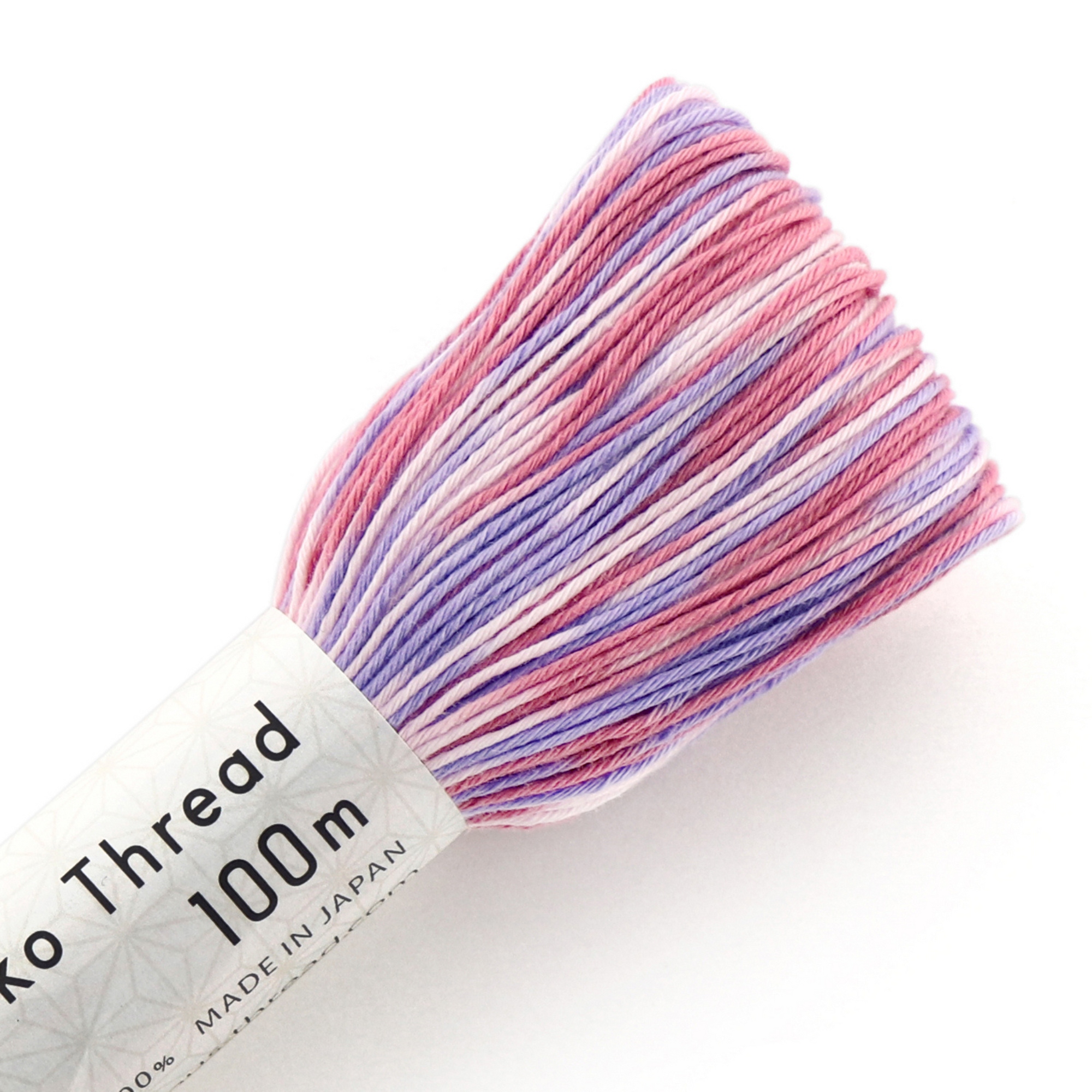 Olympus Sashiko Variegated Thread 100m ST192 Lavender/Pink