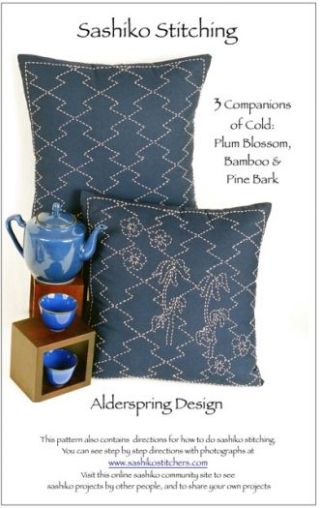 Sashiko Cushion Pattern - Three Companions of Cold