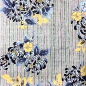 blue floral japanese fabric