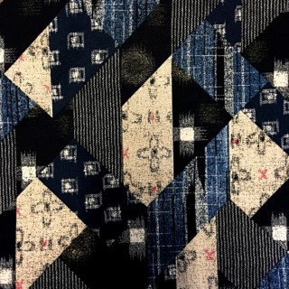 Japanese Patchwork Fabric Blue