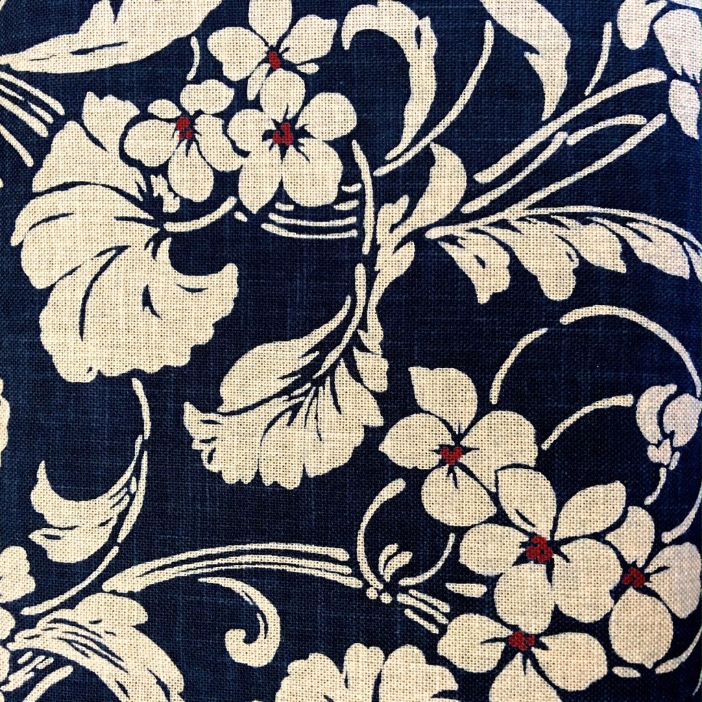 Japanese floral cotton fabric