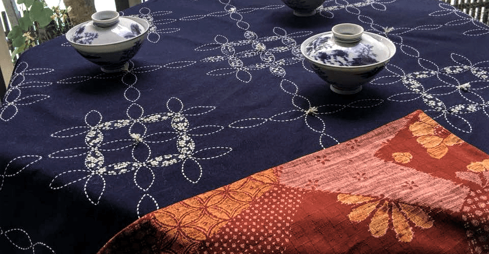 sashiko tablecloth