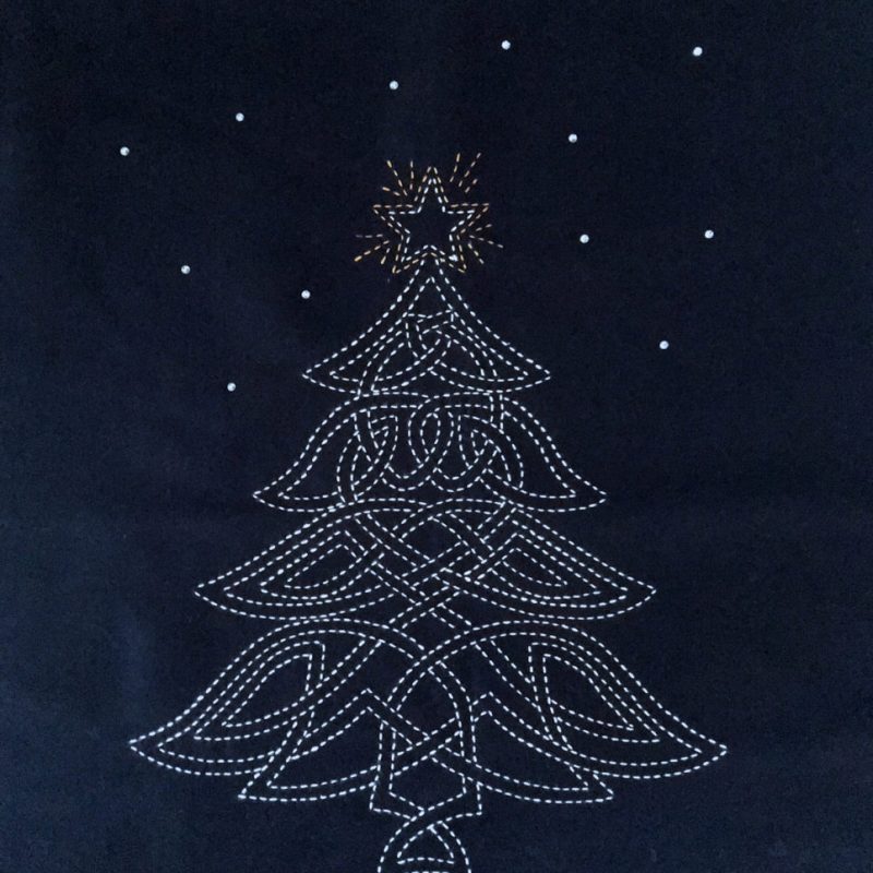 christmas tree sashiko