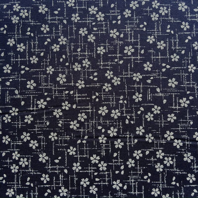 flowers and crosses print fabric
