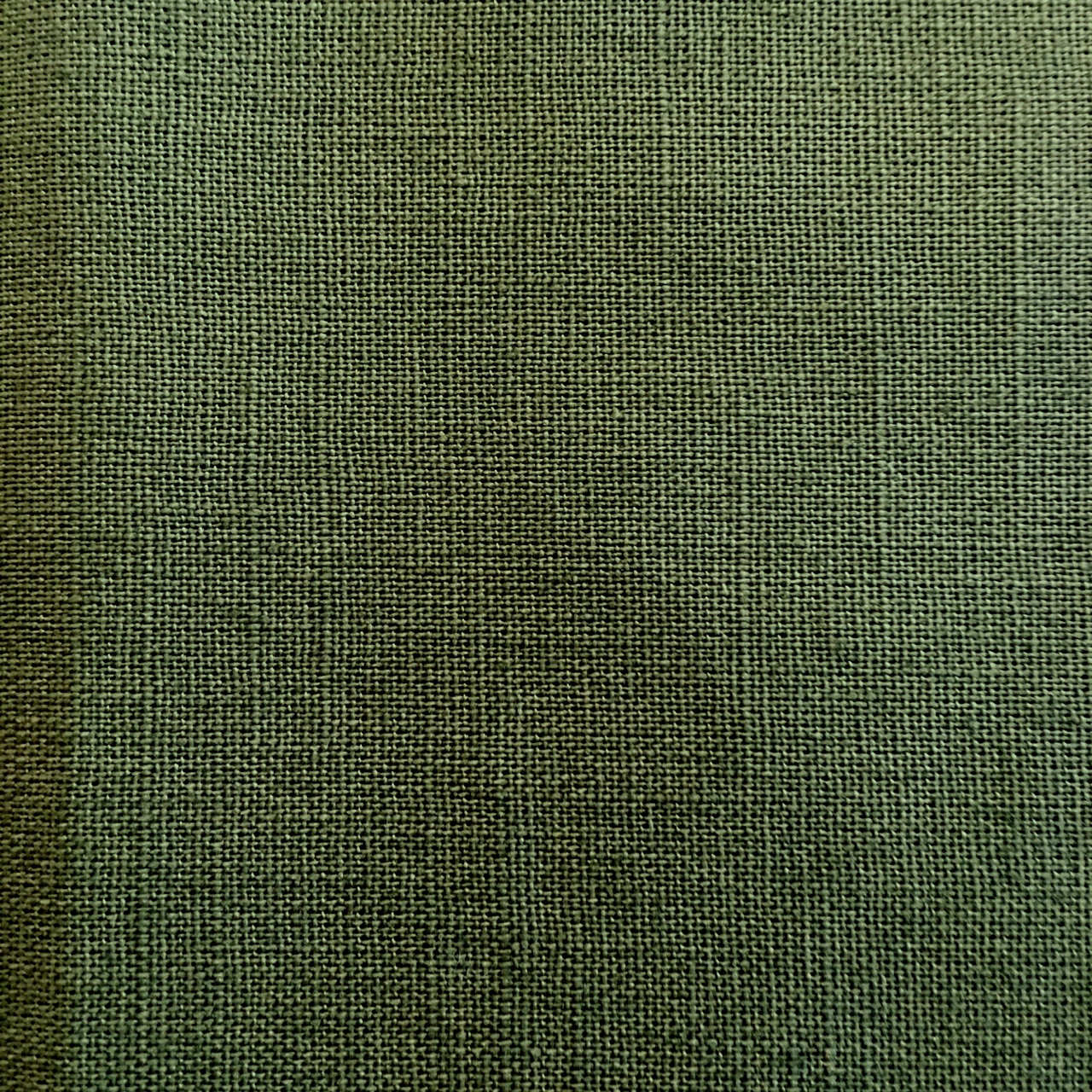 green cotton linen fabric for sashiko embroidery
