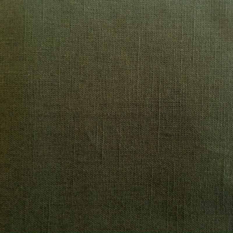 olive green cotton linen sashiko fabric