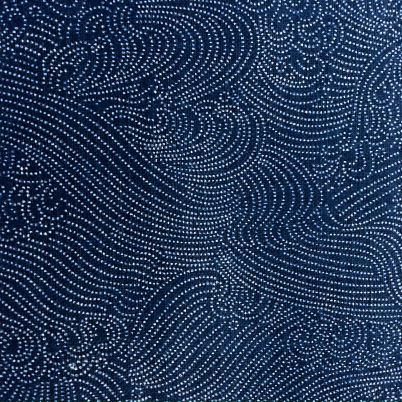 indigo waves japanese fabric