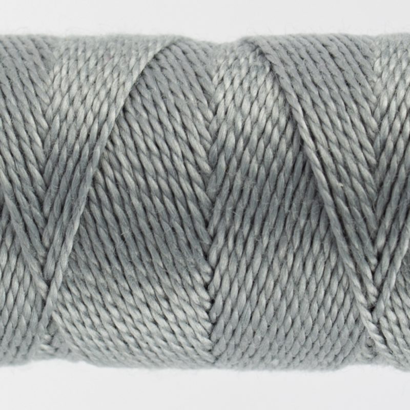 closeup of grey perle cottont thread