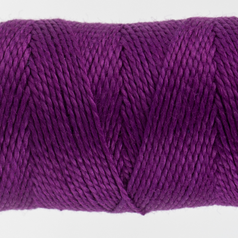 closeup of passion flower purple perle cotton thread