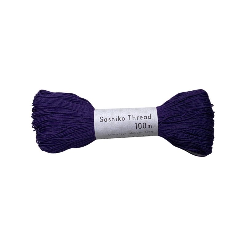 olympus sashiko thread 100m deep purple