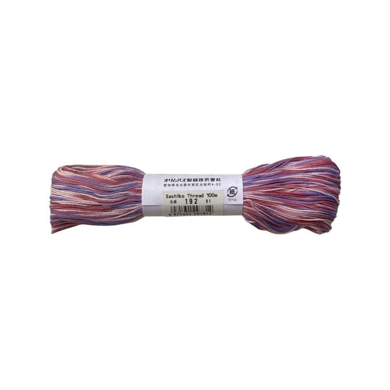 olympus sashiko thread variegated lavender with pink