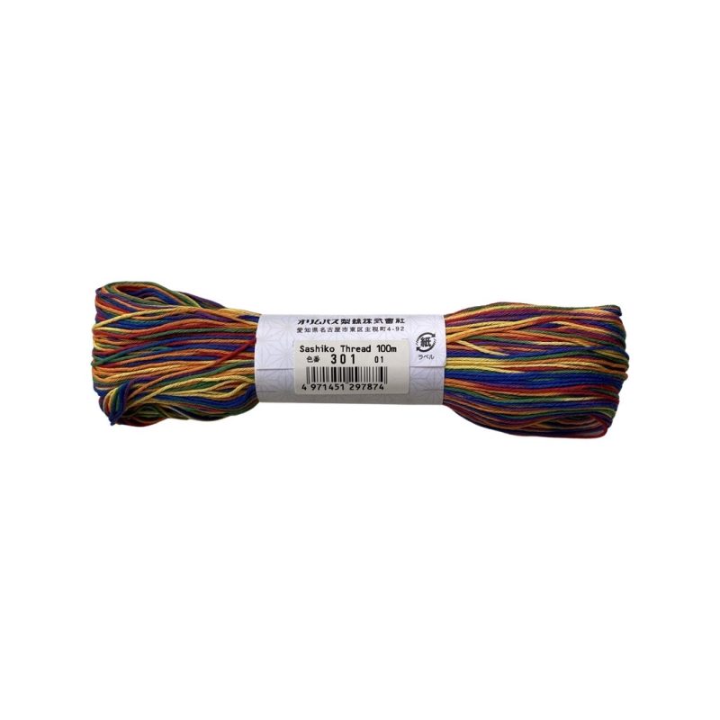 olympus sashiko thread variegated rainbow
